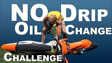 The No Drip Oil Change Challenge! KTM and Husqvarna 2 Strokes!