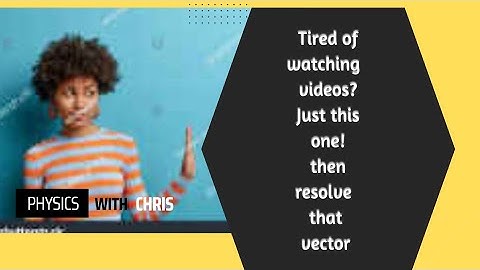 How to resolve a vector into two perpendicular components.