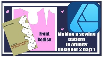 Making a sewing pattern in Affinity Designer 2 on iPad “Part 1”