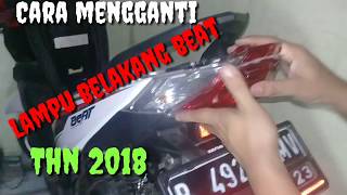 Tip dan cara mudah ganti lampu belakang motor honda beat, bisa ganti lampu belakang sendiri