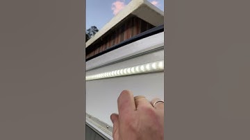 I mounted an LED strip light to my caravan. #diy #shorts #caravan #caravanlife #projects #vanlife