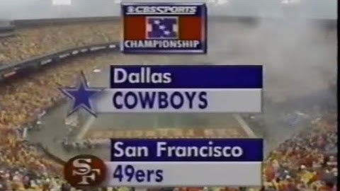 1992 -93 NFC Championship Cowboys at 49ers Pat Summerall and John Madden in the booth