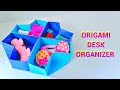 Easy origami paper crafts for kids  diy desk organizer