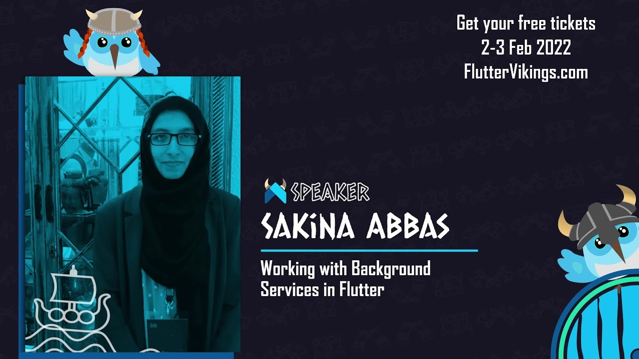 Working with Background Services in Flutter | Sakina Abbas - FlutterVikings  - YouTube