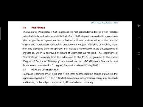 BDU PhD 2022 regulations and guidelines #bdu #bdupdatenews #bdupdate