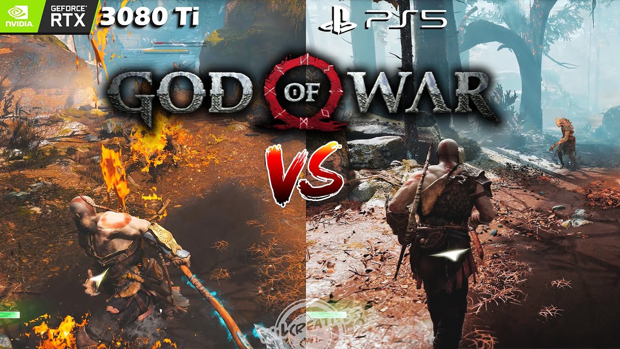 God of War PC RTX 3080 vs PS5 4K 60 FPS Graphics Comparison 