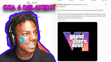 IShowSpeed reacting to GTA 6 being Delayed😭🔥