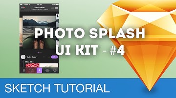 Sketch 3 Design Workflow - Photo Splash UI Kit #04 (iOS) with DL-Link - Sketchapp Tutorial