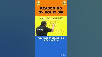 COMPLETION OF FIGURES 🔥 | SSC CGL Reasoning Tricks by Rohit Sir | Radian Learning #Shorts #SSC