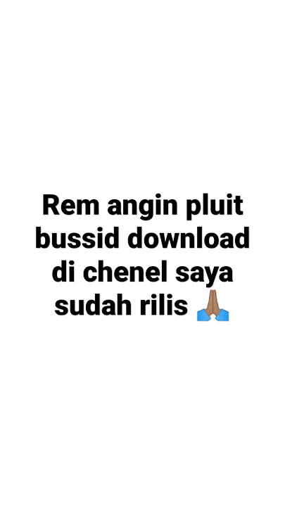 mentahan rem angin bussid