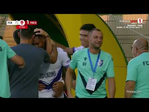 FC Argeș marchează din nou prin Bettaieb. Reușita este anulată de VAR pentru un henț