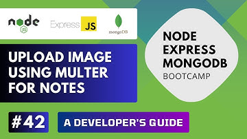 Build REST API with Node Express MongoDB - Image Upload using Multer #42