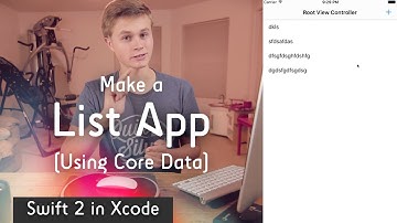 Make a List App Using Core Data! (Swift 2 in Xcode)