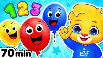 ABC Song, Learn Colors, Count Numbers & Animals for Kids 🤩 | Educational Videos With Lucas & Friends