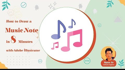 👀 8 Minutes : Adobe Illustrator Design Tutorials | Music Note - 📢 How To Draw A Music Note Icon.