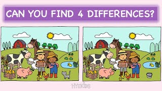 Spot The Difference: Try to find different spots in 60 seconds[Find The Difference#2_animals] 다른그림찾기