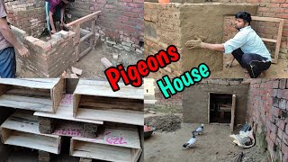 How to make a beautiful pigeon house with bricks | Build New Pigeons House Some Easy Steps.