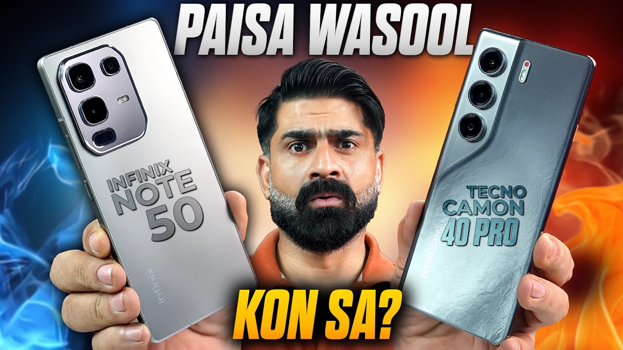 Paisa wasool Phone Around 60k ! Infinix Note50 Vs Tecno Camon40pro  Detailed Comparison ! Kon Sa?🤔