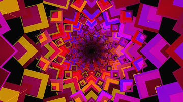 Abstract Color Vj Loop Tunnel | No Copyright Background Video | No Copyright Stock Video