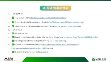 Đào tạo sử dụng phần mềm MISA ASP cho người mới bắt đầu