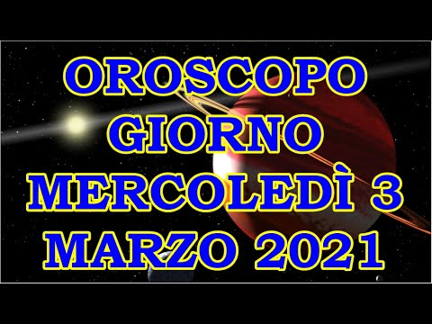 Video: L'oroscopo Del 3 Marzo Di Walter Mercado