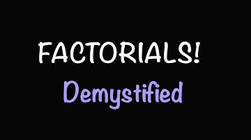 Factorials! What Are They? How to Simplify? | Math with Professor V