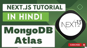 Next JS tutorial in Hindi #45 How to use MongoDB atlas | Next.js 13.4