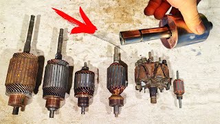 This man is a genius! How To Disassemble Anchor, Rotor Extract Copper And Make Money