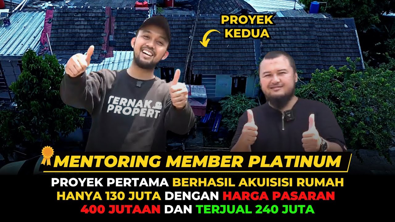 SUDAH PROYEK KE 2!  BELI RUMAH PAKAI CESSIE CUMA 95 JUTA DAN SUDAH AJB