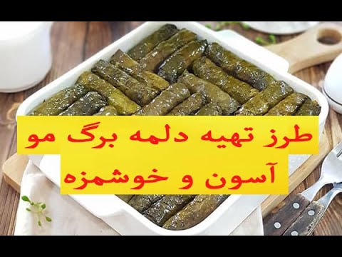 طرز تهیه دلمه برگ مو خوشمزه مدل عربی چجوری دلمه درست کنیم