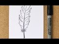 How To Draw an Easy Feather - DIY Crafts Tutorial - Guidecentral