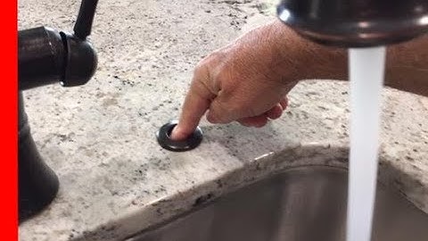 GARBAGE DISPOSAL BUTTON REPAIR. HOW TO QUICKLY AND EASILY FIX, 1 MINUTE REPAIR. EASY TO DO.