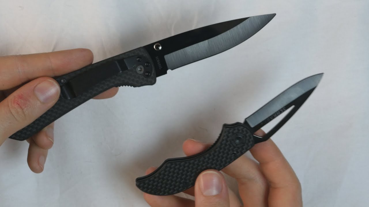 Review: Schrade ceramic folding knives /w carbon fiber handle (SCH405 and  SCH402L) 