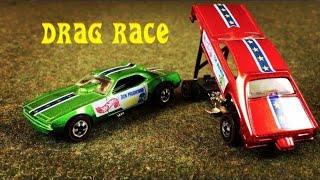 Hot Wheels Race off Mongoose & Snake Vintage Collection Cars Drag Race