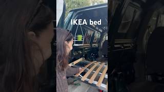 IKEA bed skorva beams for my van conversion