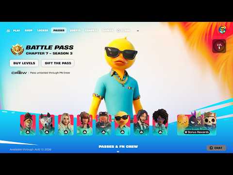 Fortnite Chapter 7 Season 3 Battle Pass Trailer (Full Showcase)