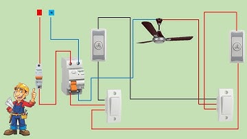 2 Way Switch Connection with 2 Fan Regulators for Ceiling Fan