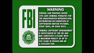 Green Fbi Warning Screens 1997-2000 Dvd Quality