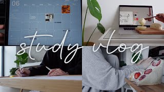 a week in the life | cs student study vlog | lots of food, study timelapses & start a new planner 🌱