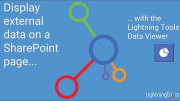 How to display external data on a SharePoint page with the Lightning Tools Data Viewer