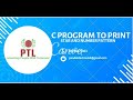 C Program to Print Start and Number Pattern