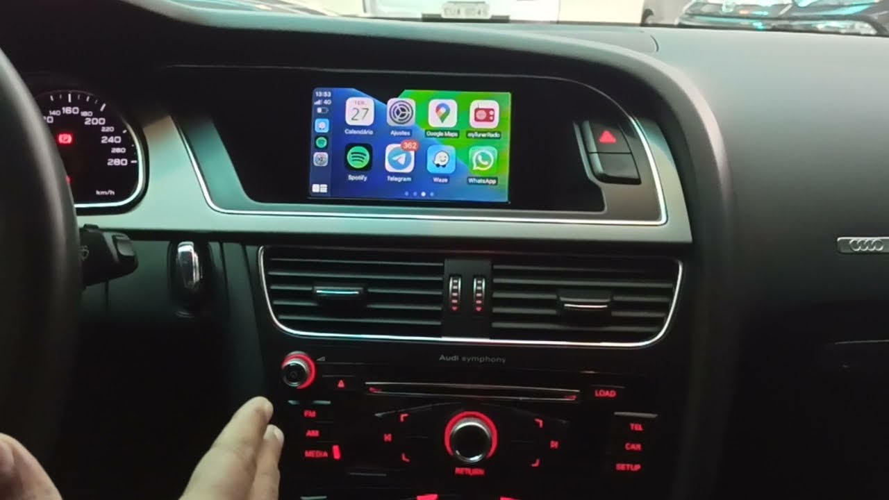 Audi A5 | 2014 - Instalacao Apple CarPlay e Android Auto (Touch screen) - ArtsomAuto
