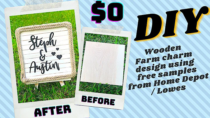 DIY wooden design using FREE wood samples from Hom...