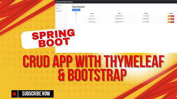 🚀 Spring Boot CRUD App with Thymeleaf & Bootstrap | Full Stack Tutorial
