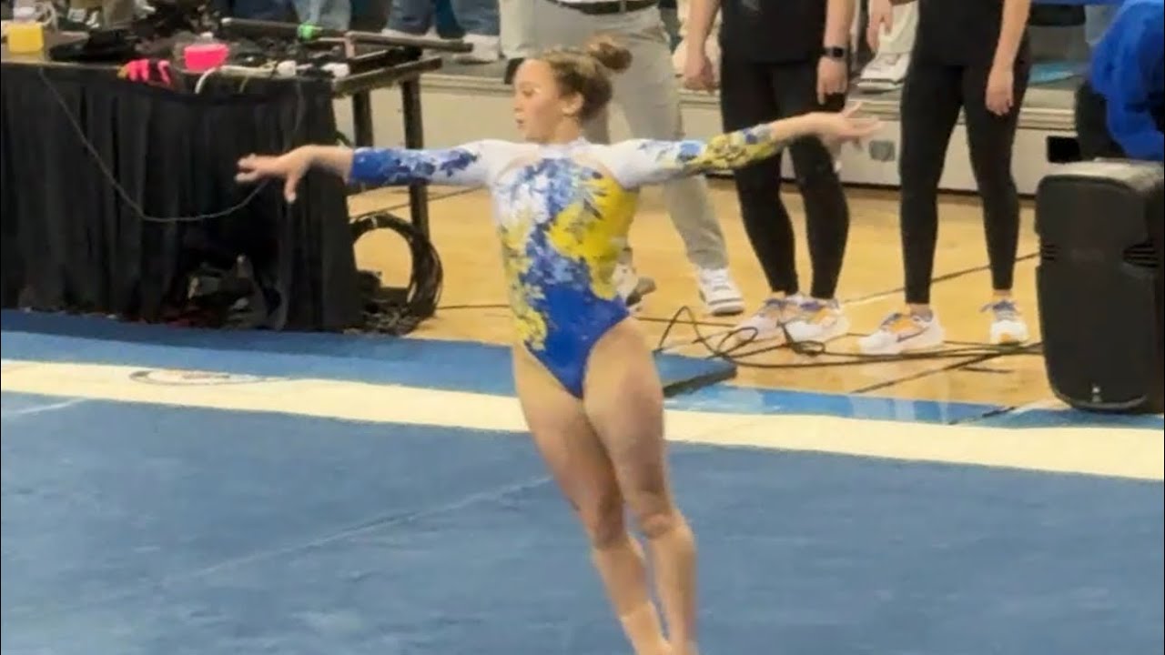 Katelyn Rosen UCLA gymnast Katelyn Rosen scores a 9.90 on floor vs Utah - February 19 ...