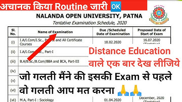 Naladna open university वाले Exam से पहले की चेतावनी|Naladna open university Admission 2020|Routine