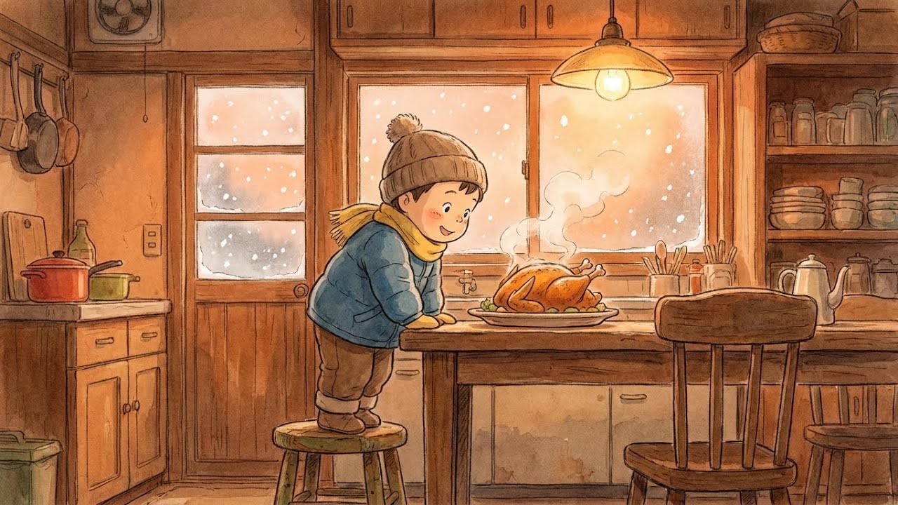 Yuki and his family celebrated Christmas l Rural life, Ghibli, daily life, lofi piano