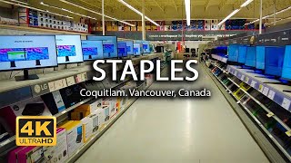 [4K] Staples | Office Furniture and Technology Store | Canada | Walking Tour | Island Times