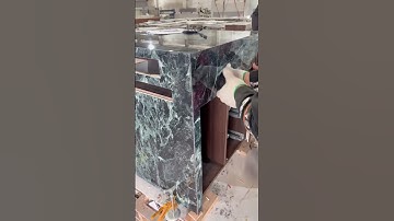 How porcelain slabs are put together to form a countertop