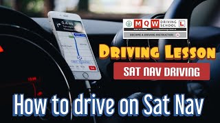 Sat Nav Driving how to drive on sat nav Leeds Harehills test routes driving tips driving lesson #mqw